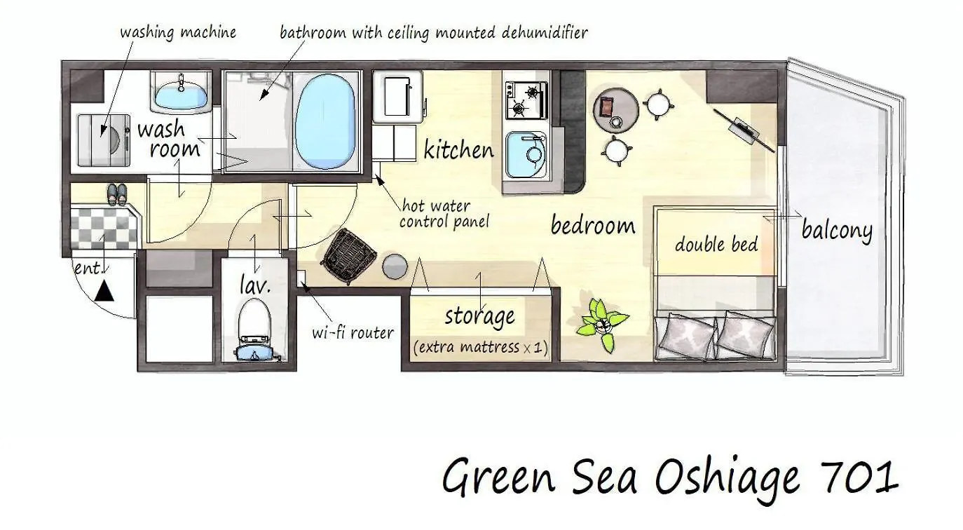 Green Sea Oshiage Tōkyō Appartement